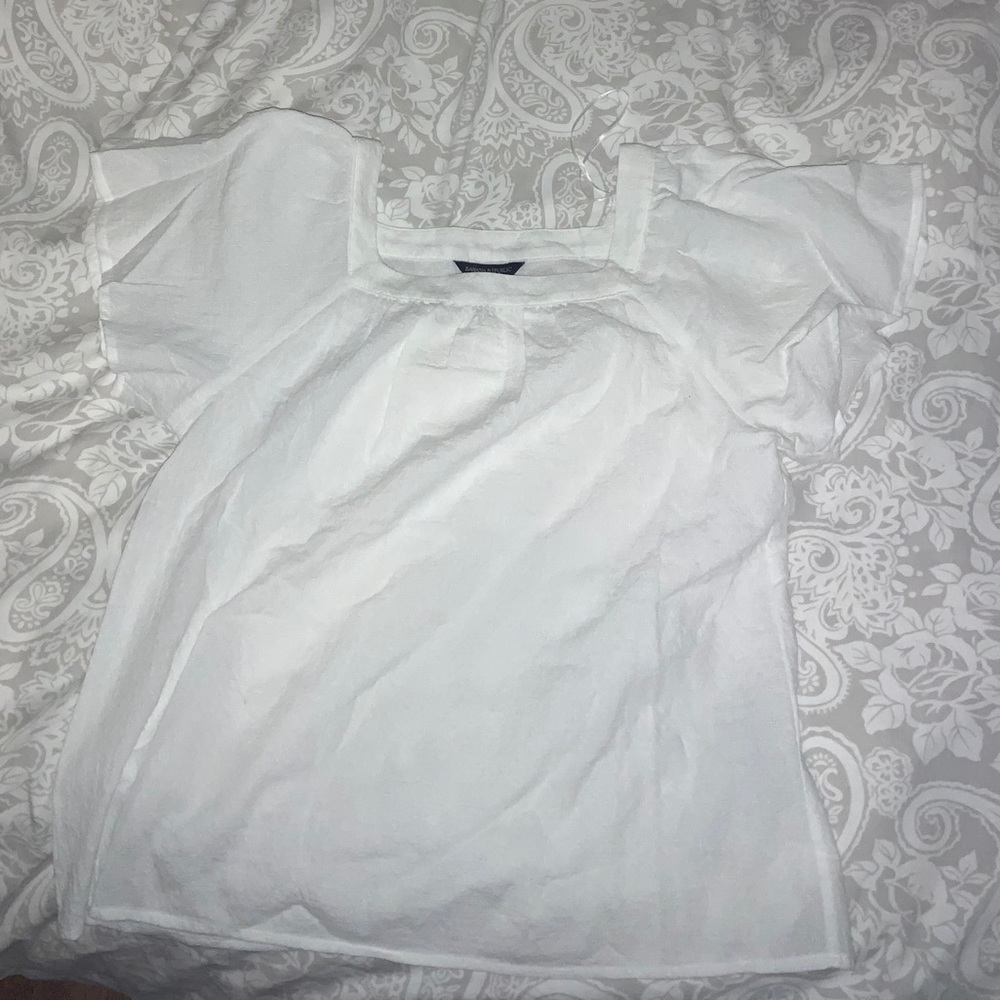 Banana republic white blouse